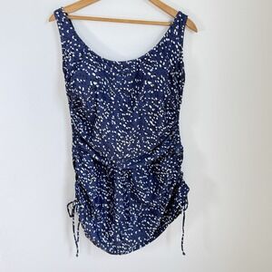 New w/ Tags Sz 16 2XL Blue Swim Dress One Piece
Built in Bra Adjustable Sides